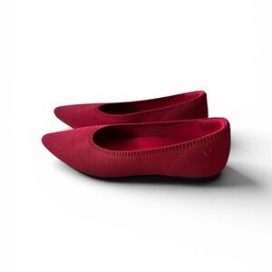VIVAIA Aria 5 pointy knit flats in Ruby Red US 6 NWOT